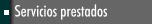 Servicios prestados